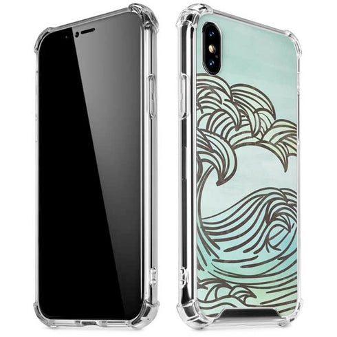 California Big Wave iPhone XS Max Clear Case
